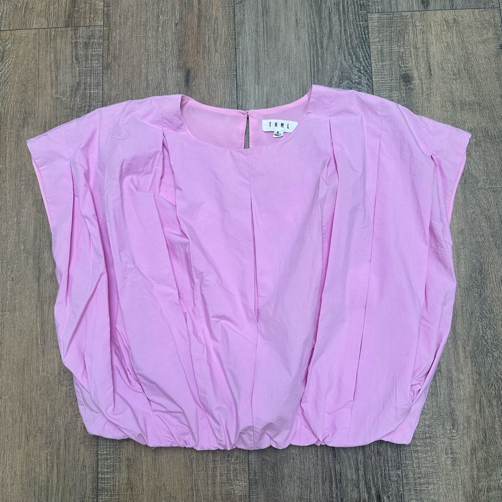 THML Light Pink Crop Blouse